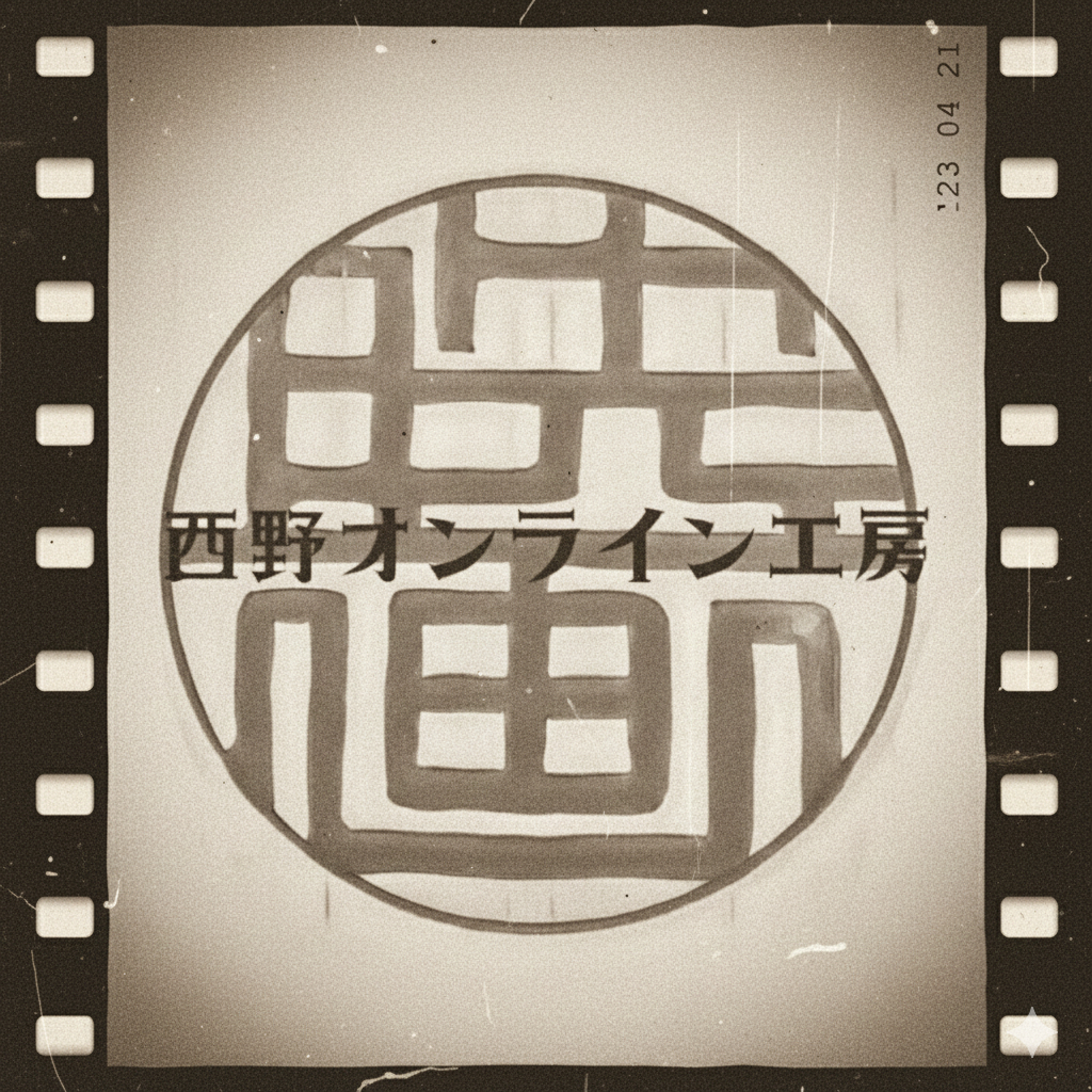 映画の日の印鑑　手書き文字