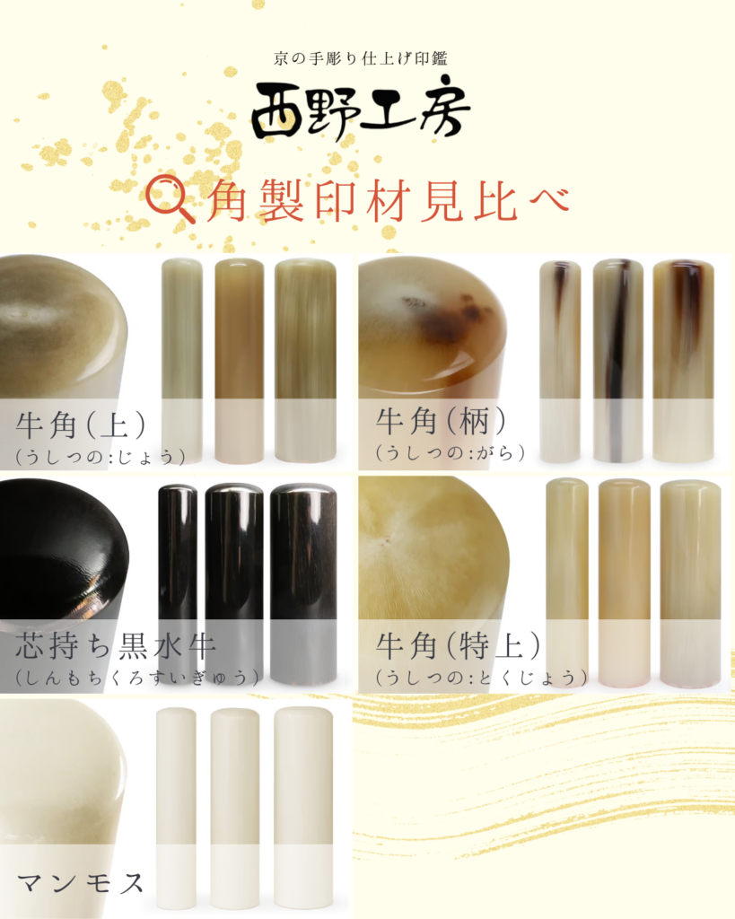 角製印材まとめ