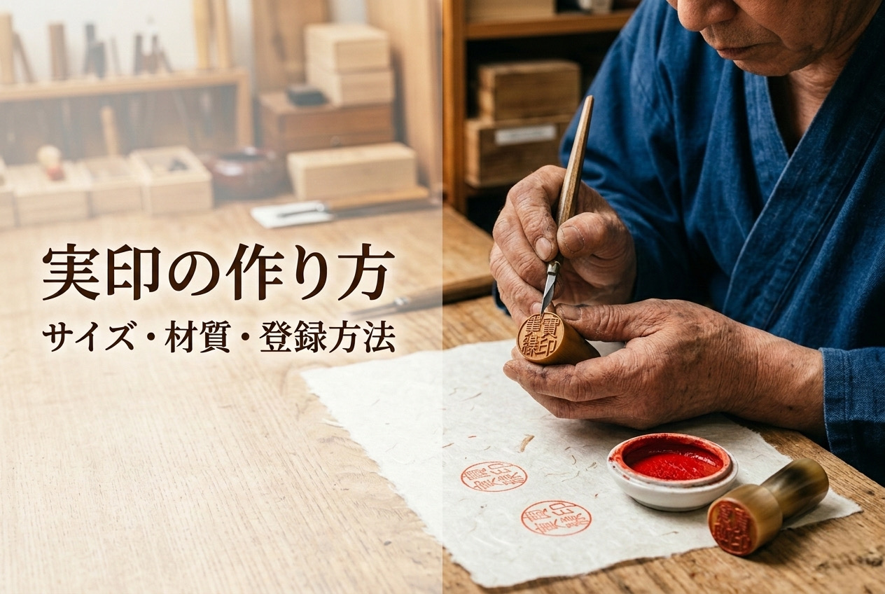 実印の作り方｜サイズ・材質・登録方法を印章職人がわかりやすく解説 | 西野工房｜印鑑の専門情報コラム