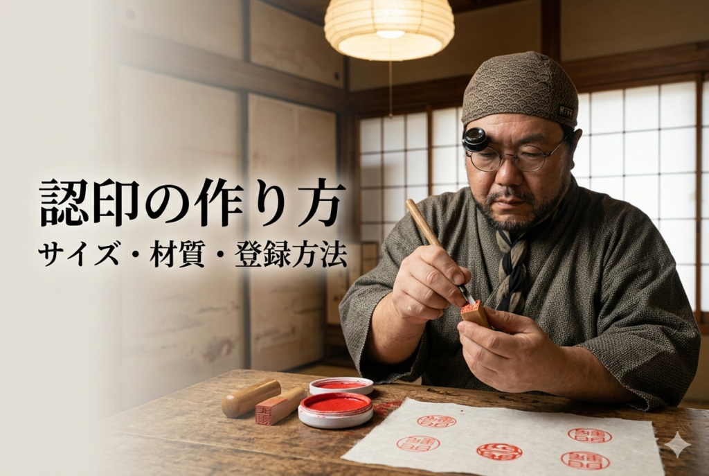 認印の作り方を解説する印章職人｜サイズと材質の選び方