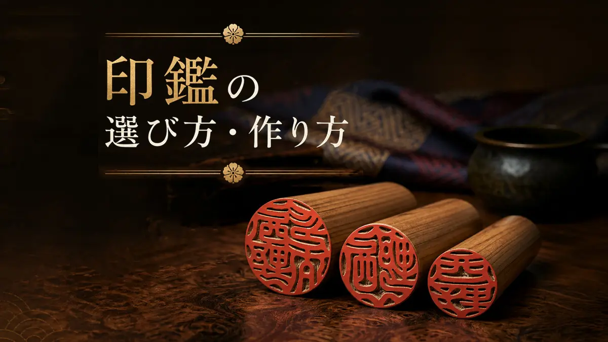 印鑑の選び方・作り方