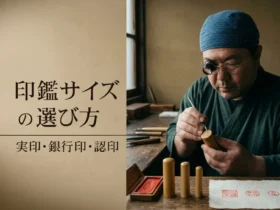 印鑑サイズの選び方を解説する印章職人｜実印・銀行印・認印の大きさ