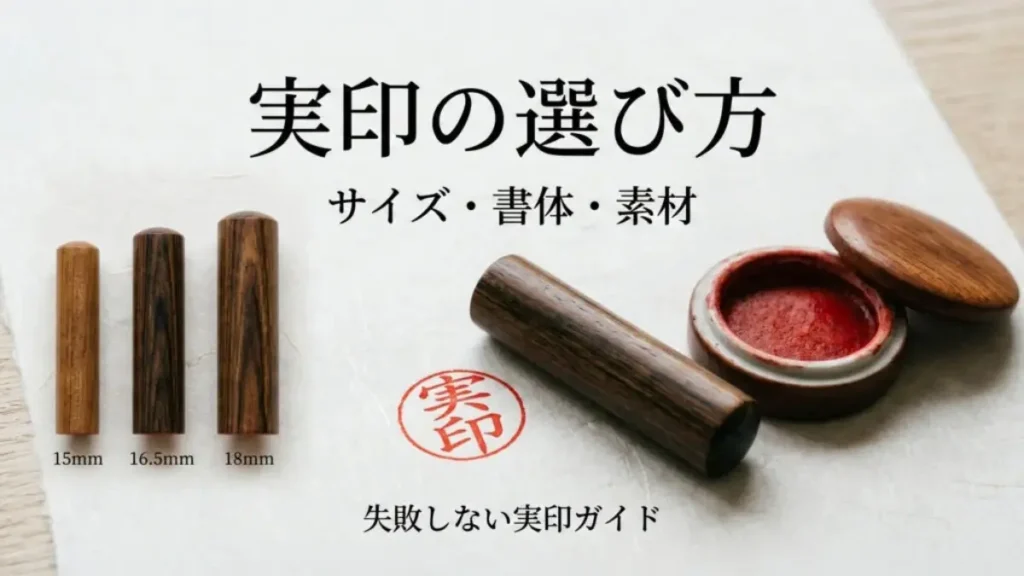 実印の選び方