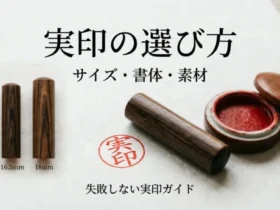 実印の選び方