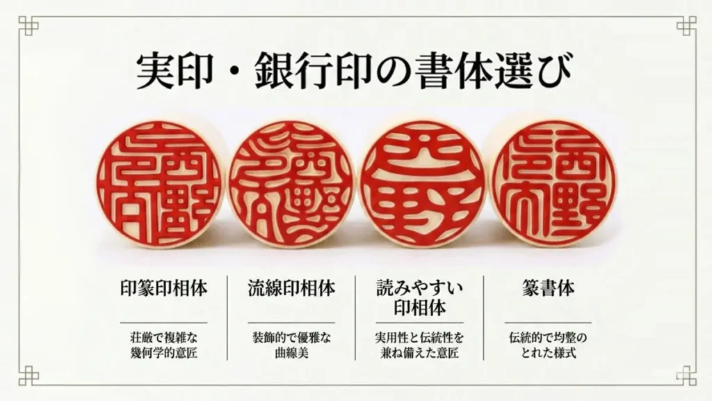 印鑑の書体一覧｜印相体・篆書体の違い