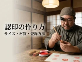 認印の作り方を解説する印章職人｜サイズと材質の選び方