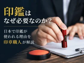 印鑑はなぜ必要なのか？日本で印鑑が使われる理由を印章職人が解説