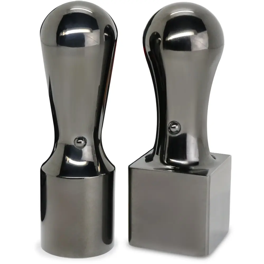 会社用印鑑２点セット鏡面ブラックチタン