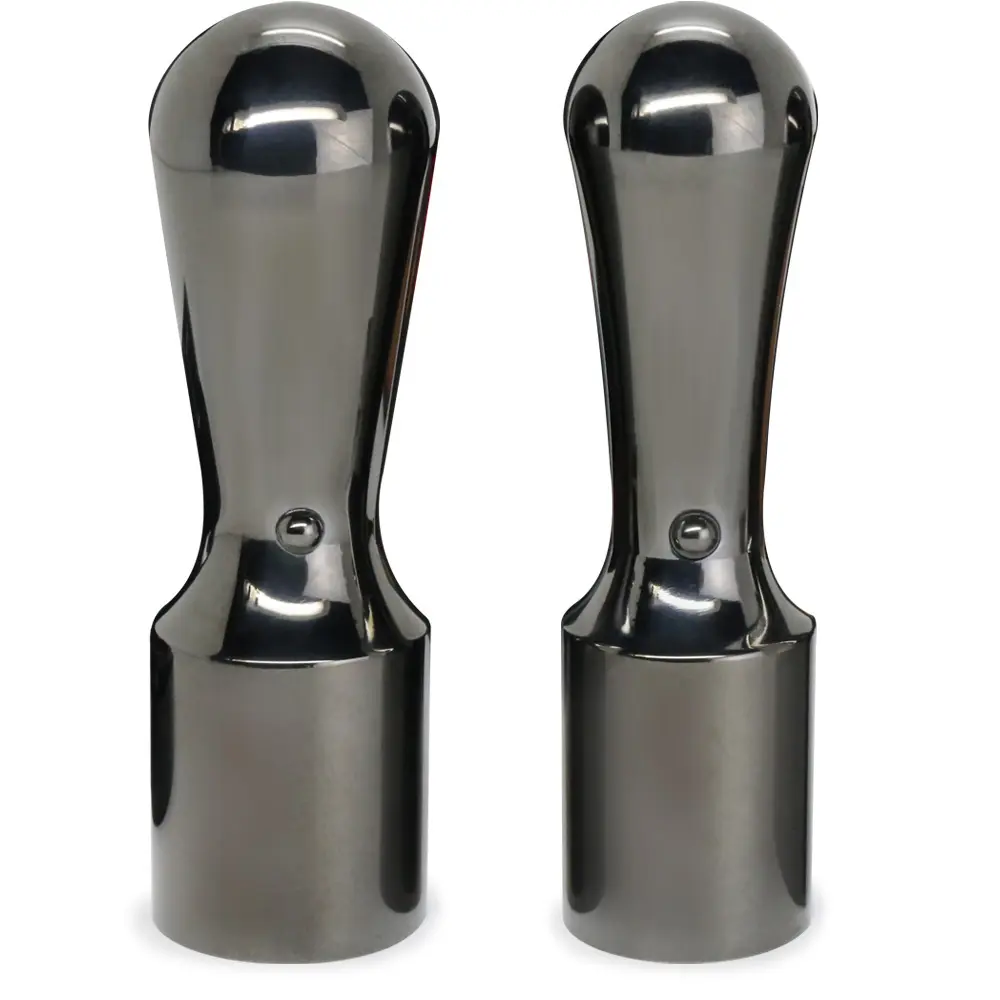 会社用印鑑２点セット鏡面ブラックチタン