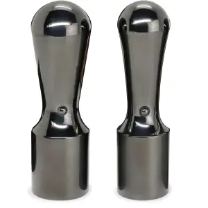 会社用印鑑2点セット 鏡面ブラックチタン